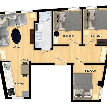 Family Friendly 3br - Fast Wi-fi - Behind Bryggen Апартаменти Берген